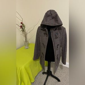 Wool lined jacket with hood